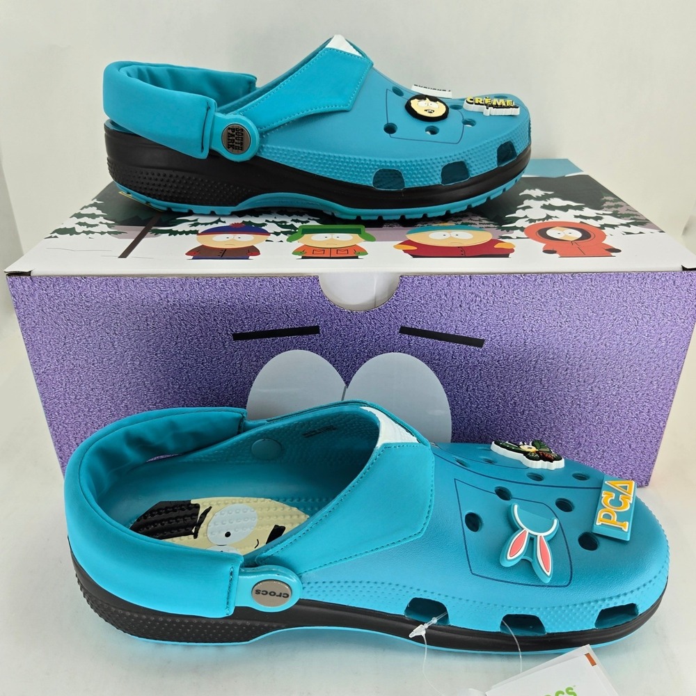 Crocs South Park Randy Marsh Classic Clog Blue Multi Mens 8 Womens 10 211502-90H